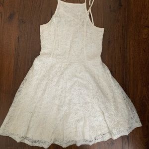 strappy lacy white dress